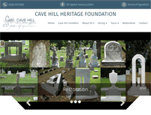 Tablet Screenshot of cavehillheritagefoundation.org